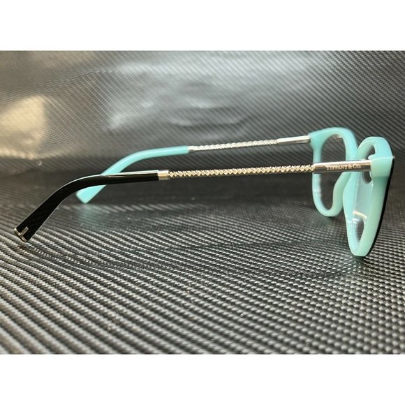 Tiffany Blue Black Square Women's Sunglasses - Picture 3 of 4